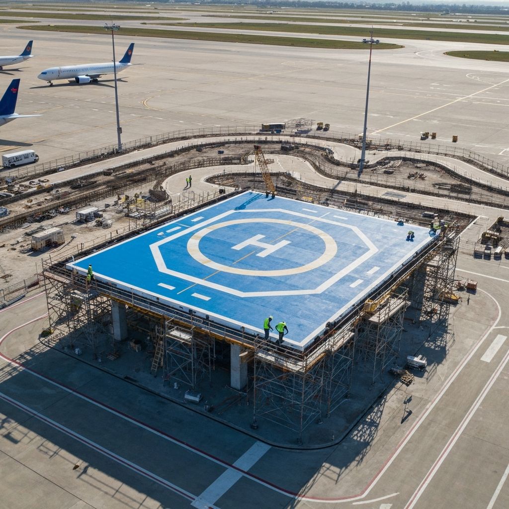 Heliport, Helikopter Pisti ve Uçak Apronu