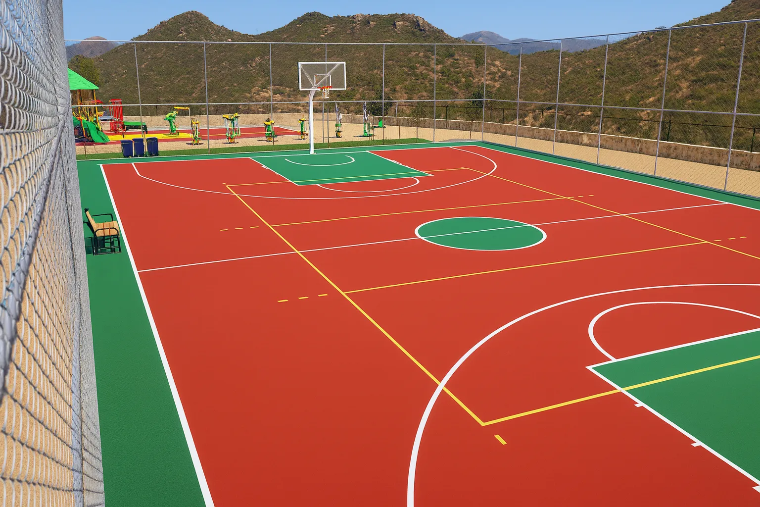 Basketbol- Voleybol Sahası / Turgutreis Akçalan